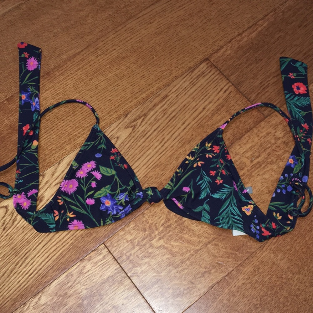 Padded Floral Bathing Suit Top